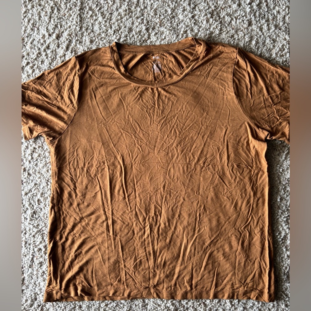 Kyte living Crewneck Tee - rust brown